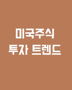 미국 주식 투자 트렌드에 관한 이미지 입니다.