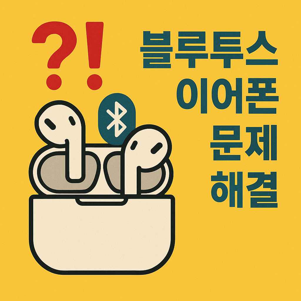 블루투스 이어폰 문제 해결