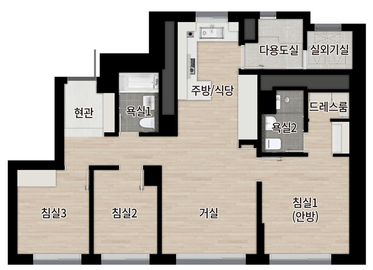 청담 르엘 평면도 59A