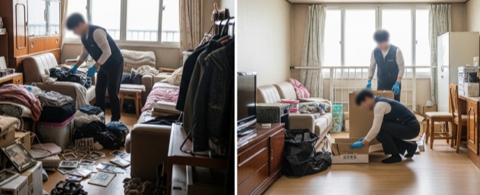 홍천 고독사청소중