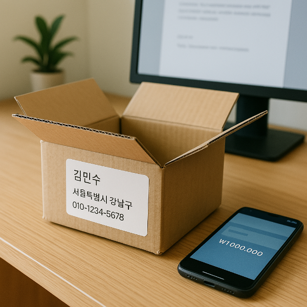 김민수 택배 박스의 개인정보 누출