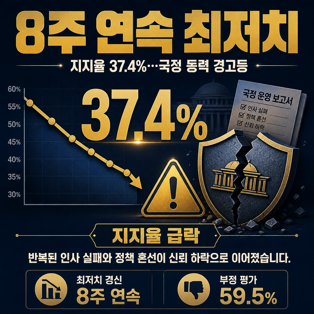 8주 연속 최저치