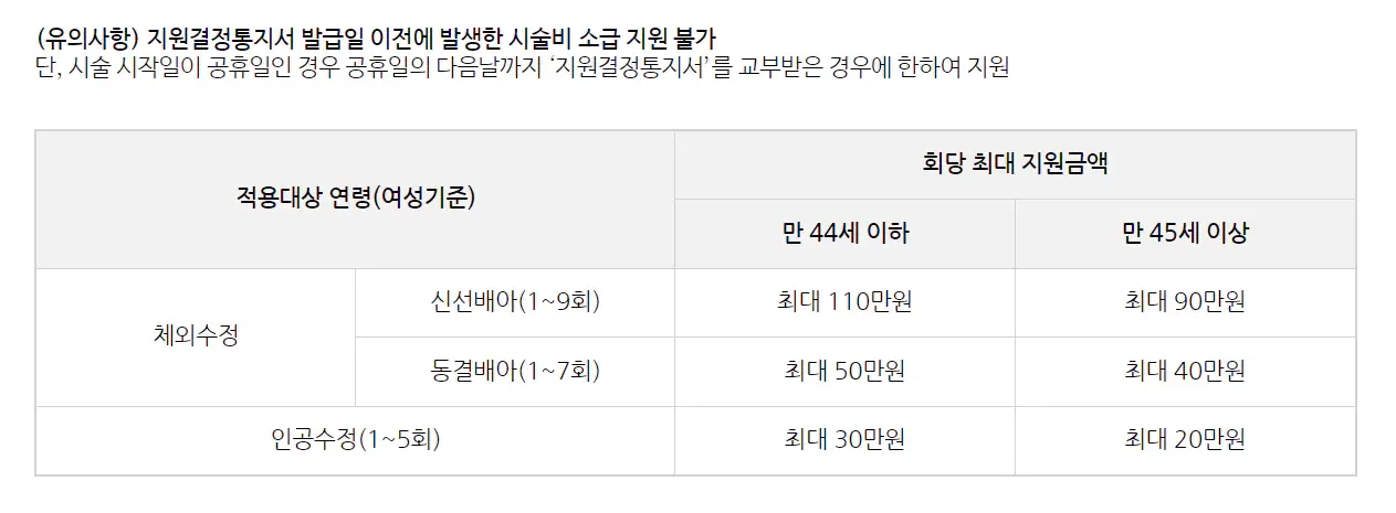 난임부부-지원금액