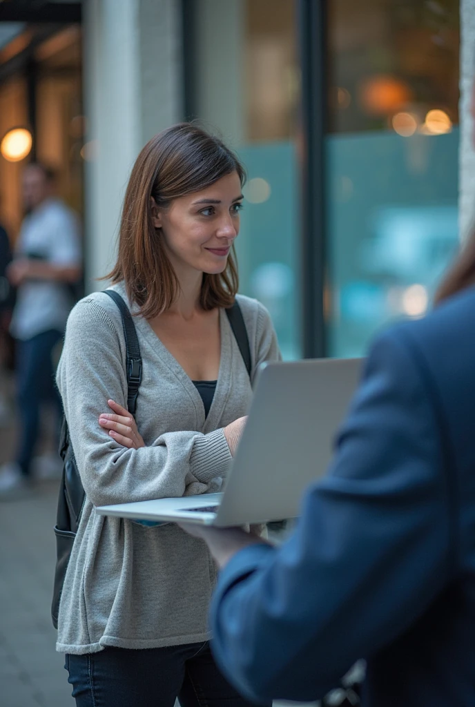 다양한 부업을 알아보는 여자 이미지