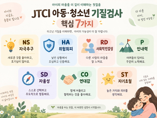 JTCI 아동&middot;청소년 기질검사 해석방법｜부모가 볼 핵심 점수
