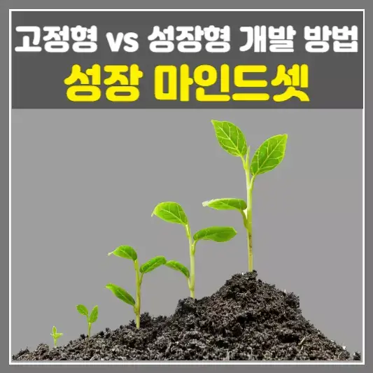 성장 마인드셋을 개발하는 방법과 전략, 고정형 vs 성장형 마인드셋