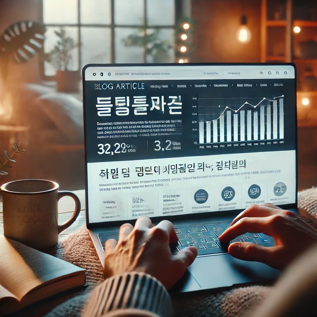 일상생활에서 콘텐츠 차단된 스마트폰 화면