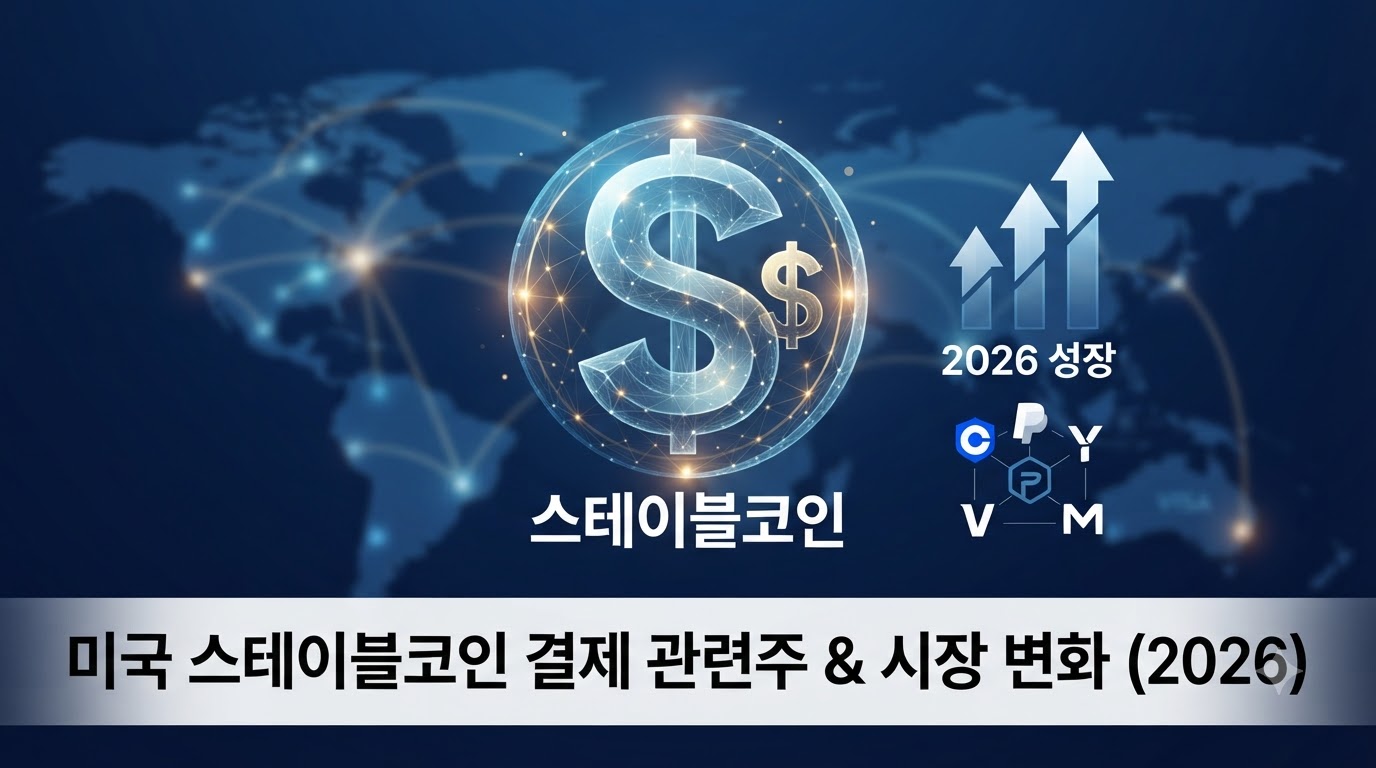 실물 경제 침투하는 스테이블코인, 2026년 미국 결제 시장을 바꿀 핵심 관련주는?