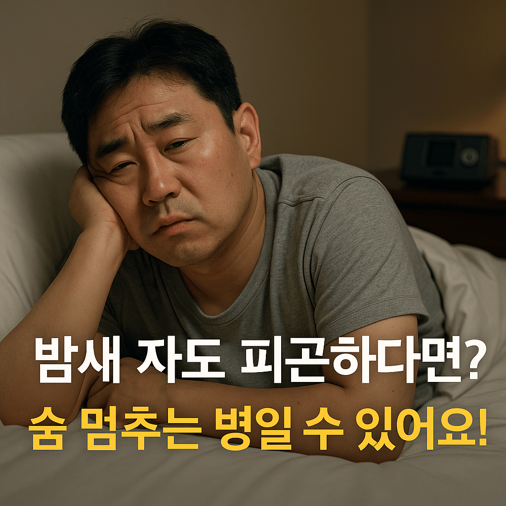 잠을 자도 피곤한 중년 남성 사진