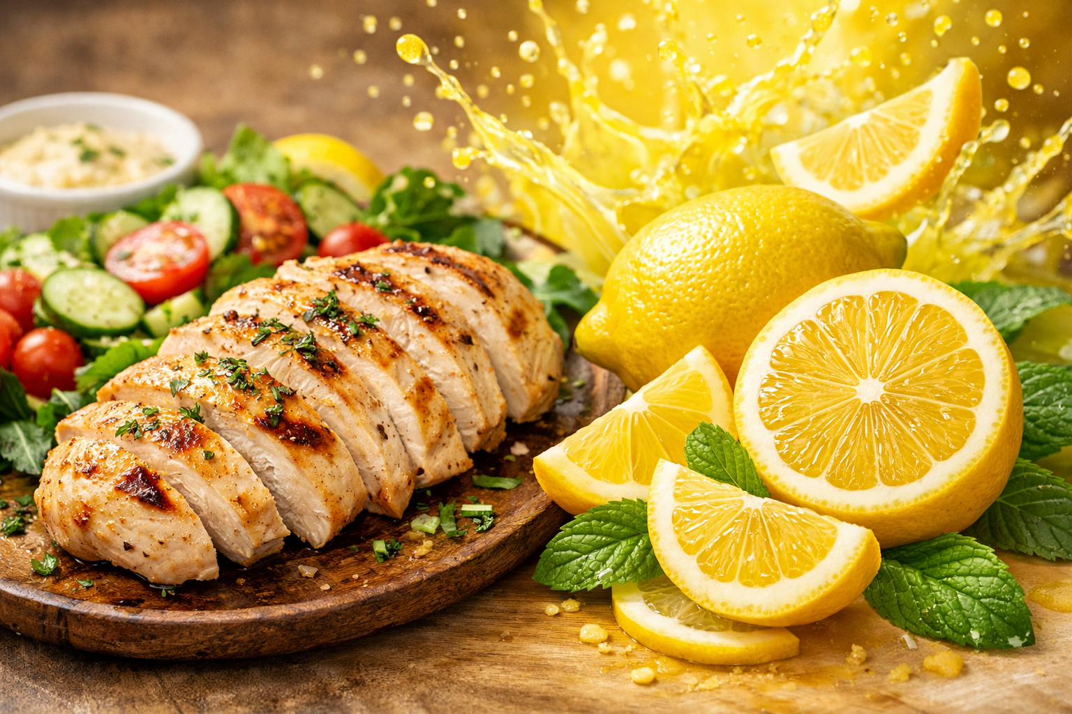 레몬 + 닭가슴살