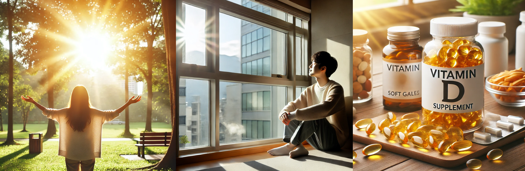 햇빛과 비타민D 이미지