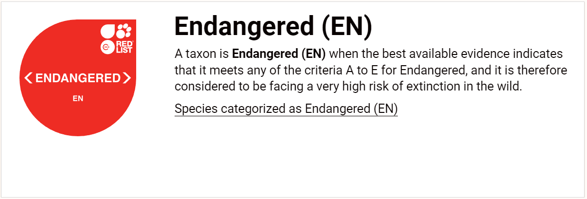 적색목록: 절멸 위기