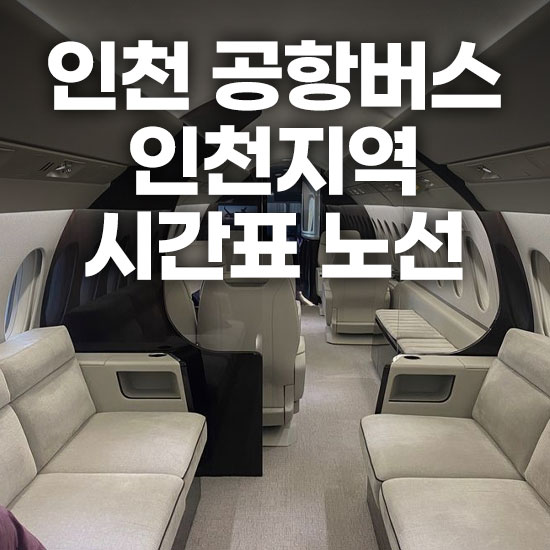 인천공항 인천 공항버스 예매 시간표 노선