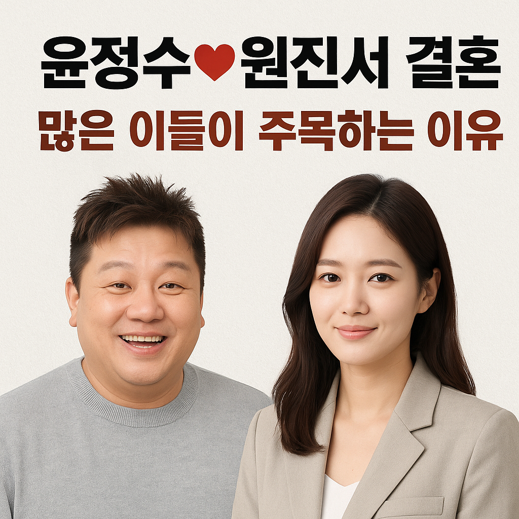 윤정수♥원진서 결혼