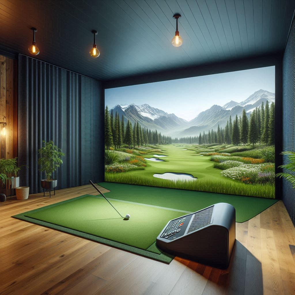 스크린골프장 배경