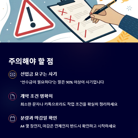 주의해야 할 점