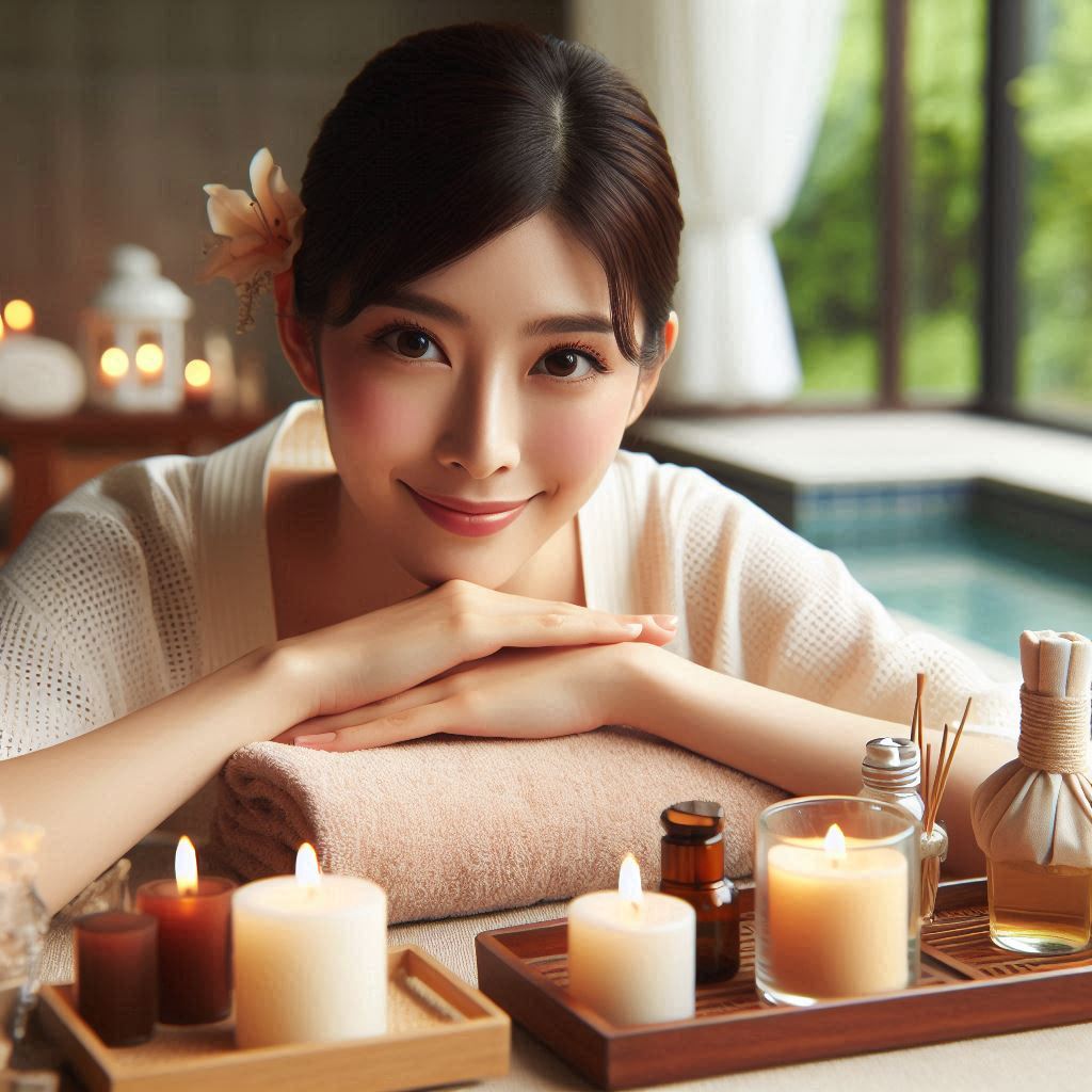 피부,체형관리 샵 배경