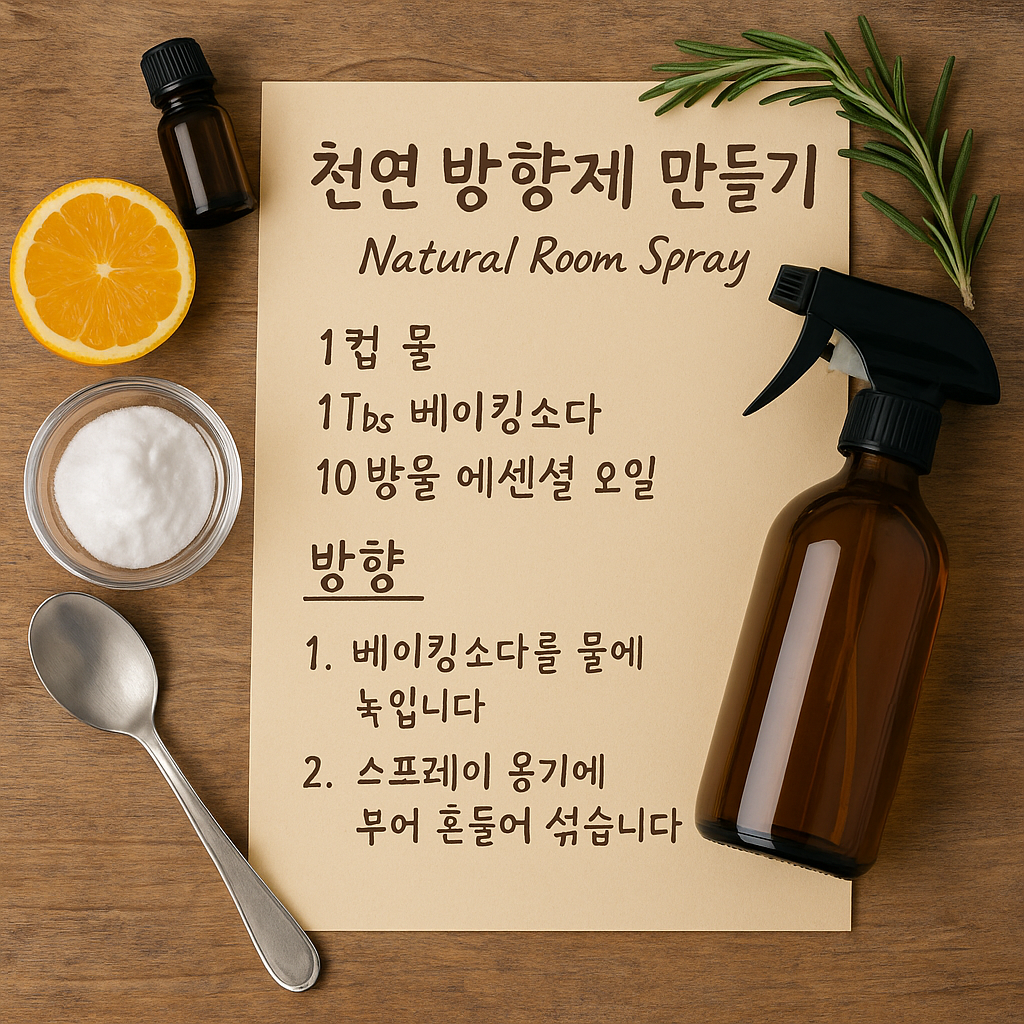 천연방향제 만드는 방법 사진