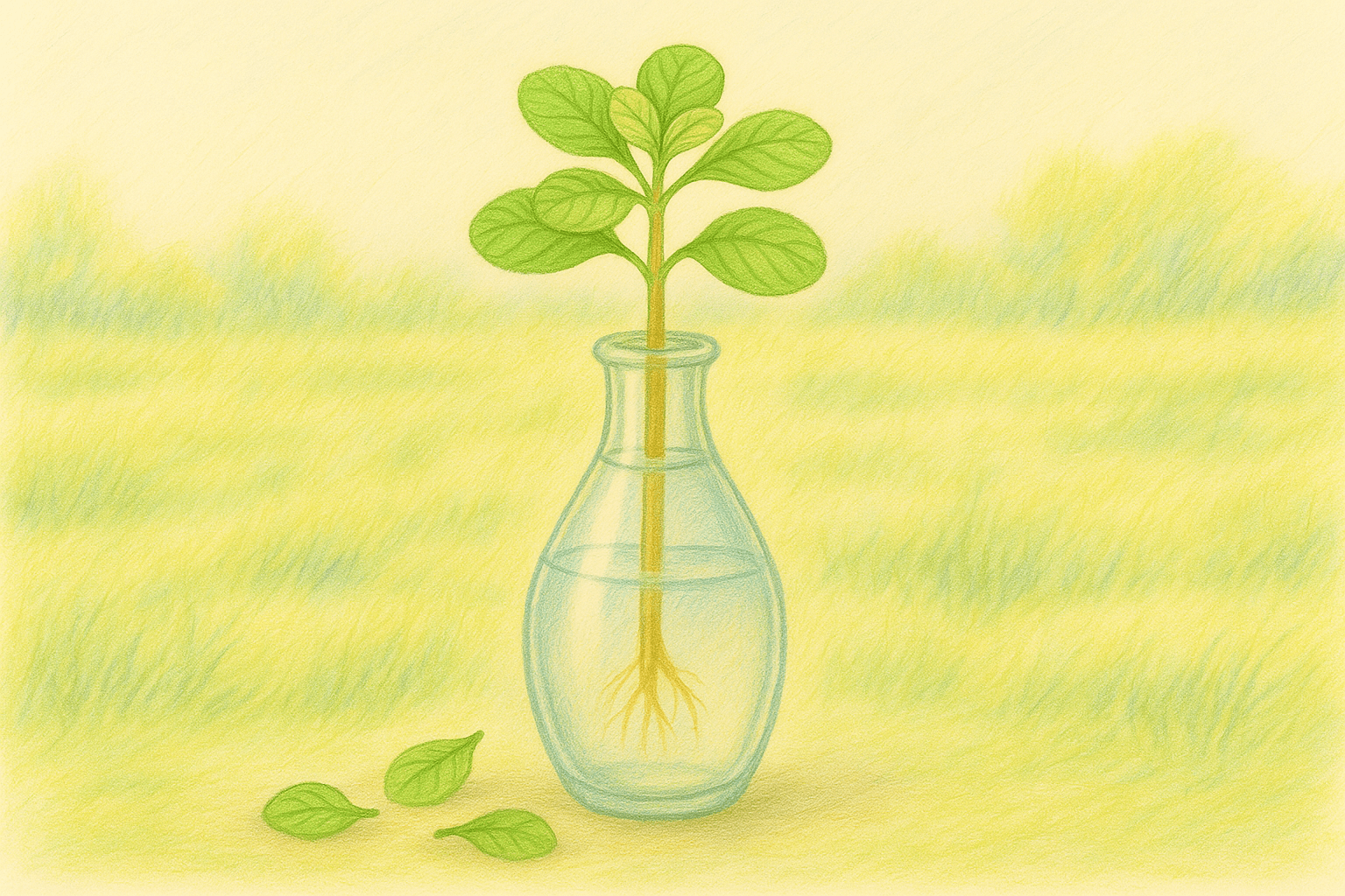 삽목기 시절의 장미허브