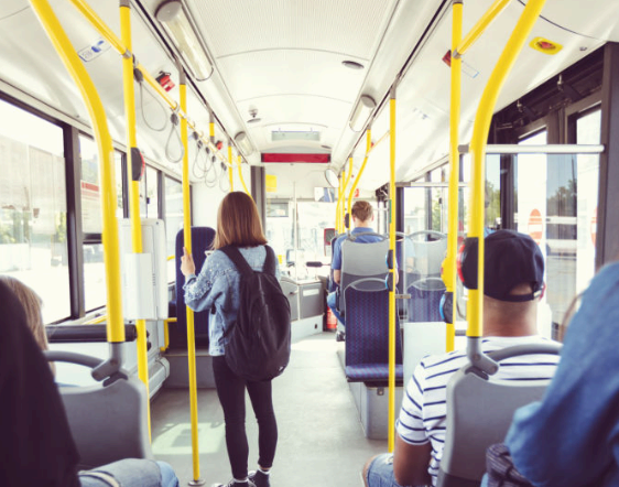 대중교통 버스이용 이미지사진