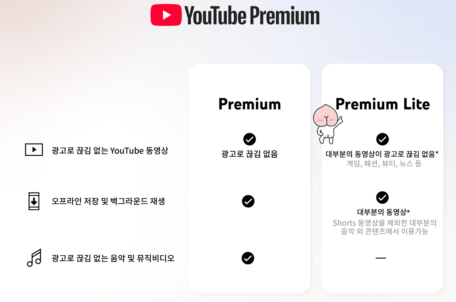 유튜브 프리미엄 라이트