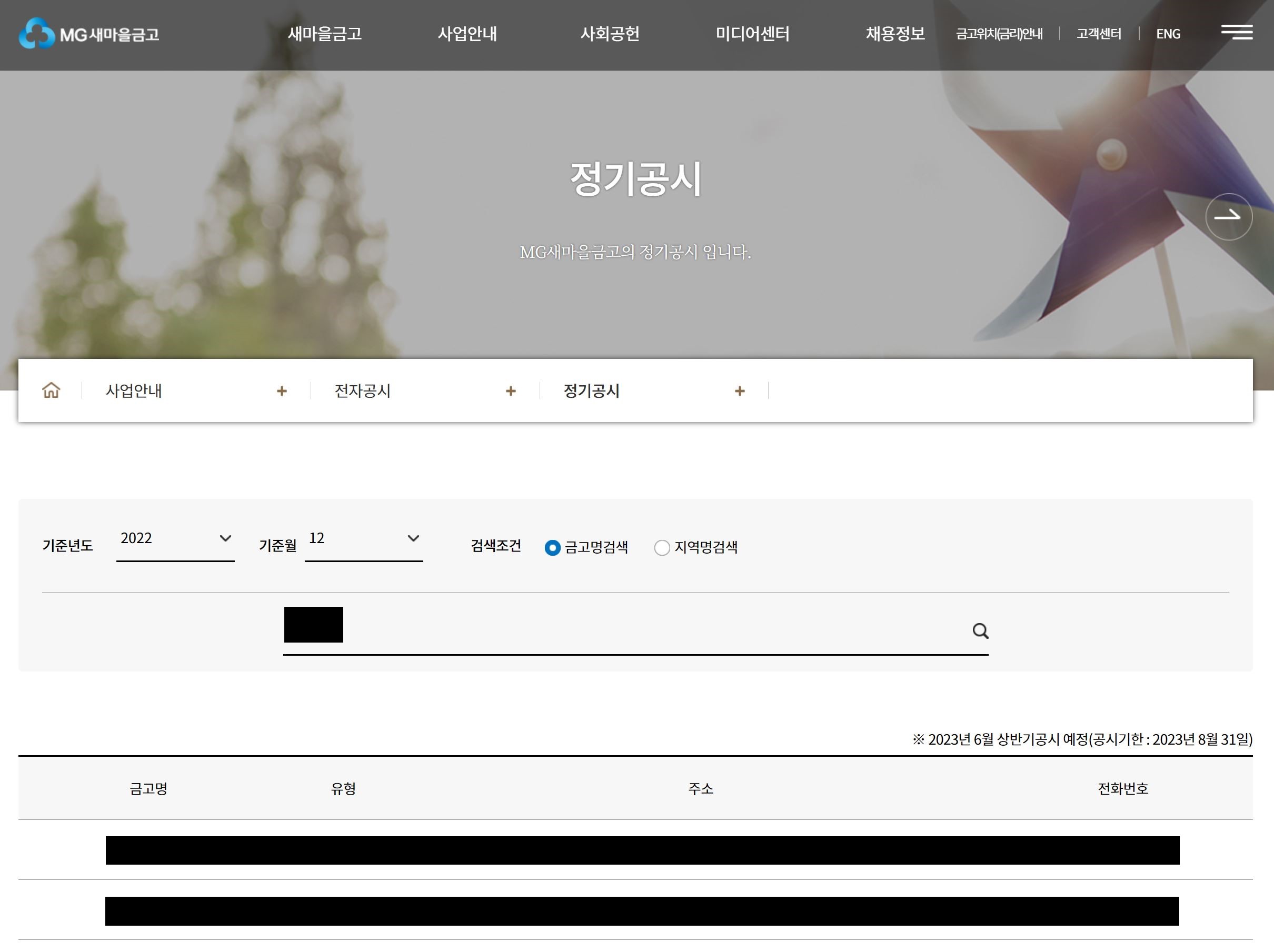 새마을금고 부실