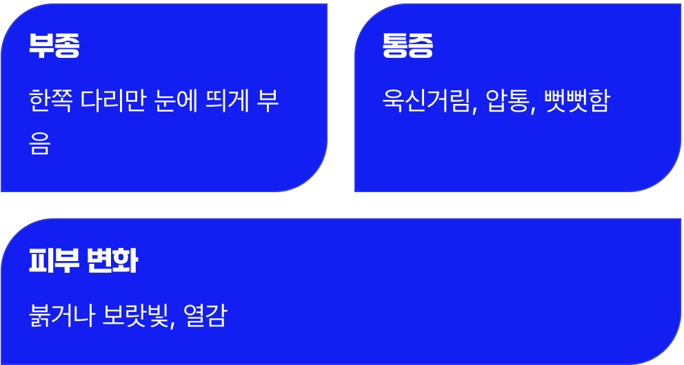 내 다리도 위험할까? 자가진단 체크리스트