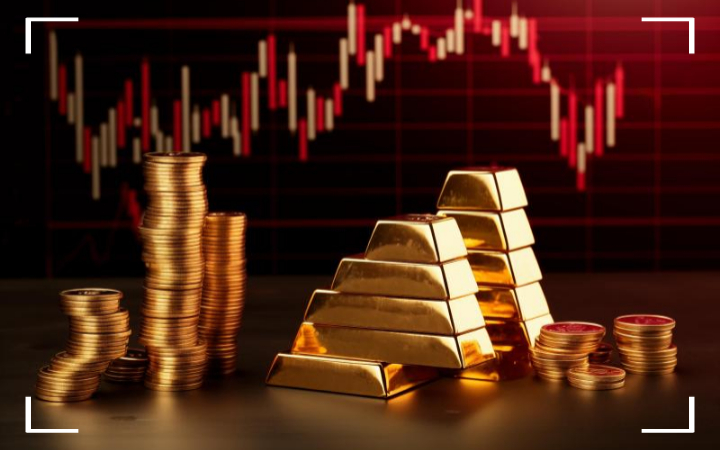 그래프와 엔화 그림