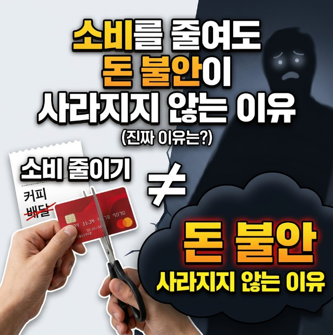 소비를 줄여도 돈 불안이 사라지지 않는 이유