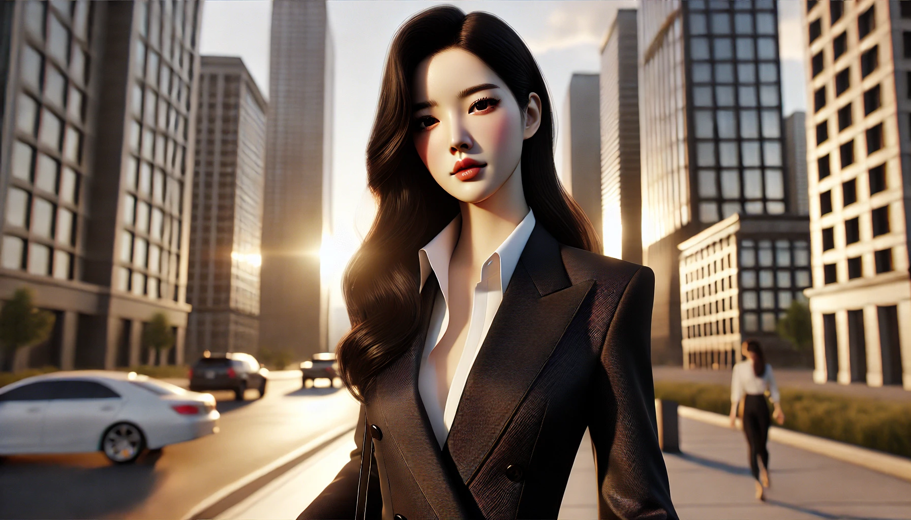 여성 정장 이미지