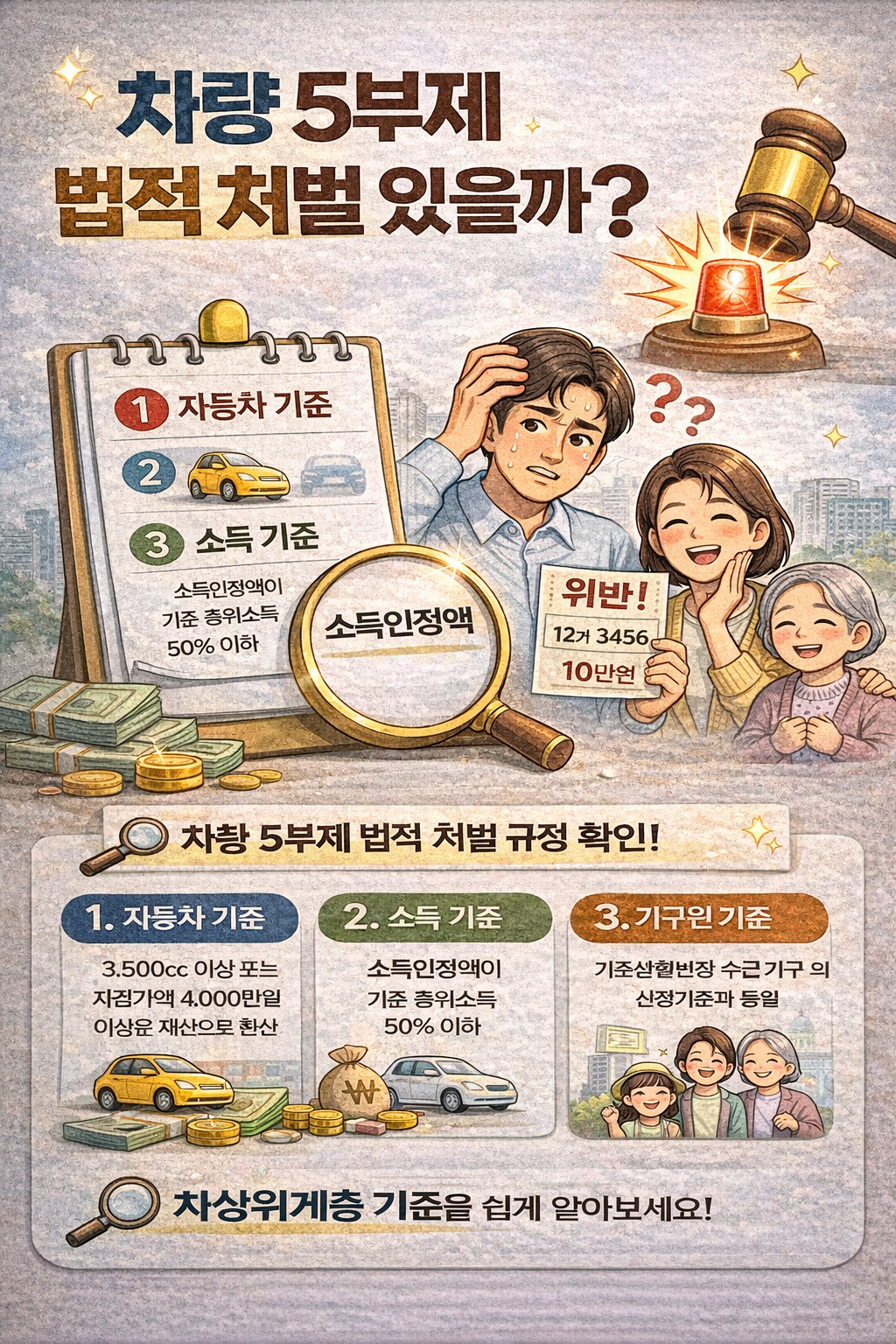 차량 5부제 법적 처벌 있을까? 과태료 기준 쉽게 정리