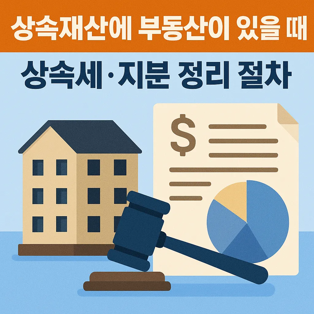 상속재산에 부동산이 있을 때 상속세·지분 정리 절차