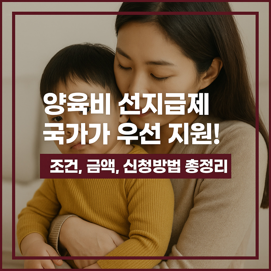 양육비 선지급제 국가가 우선 지원 블로그 썸네일