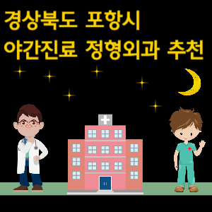 포항시 야간진료 정형외과 추천