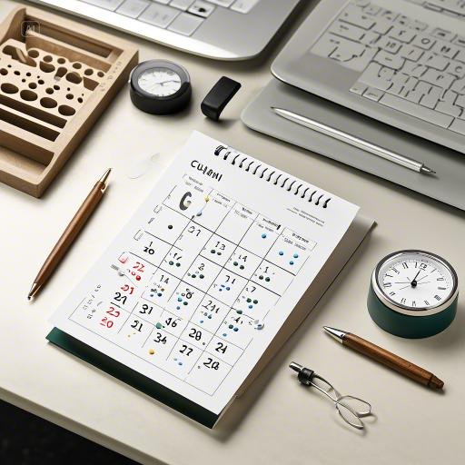 점자 달력의 제작과 활용: 시간 관리의 도구 이미지