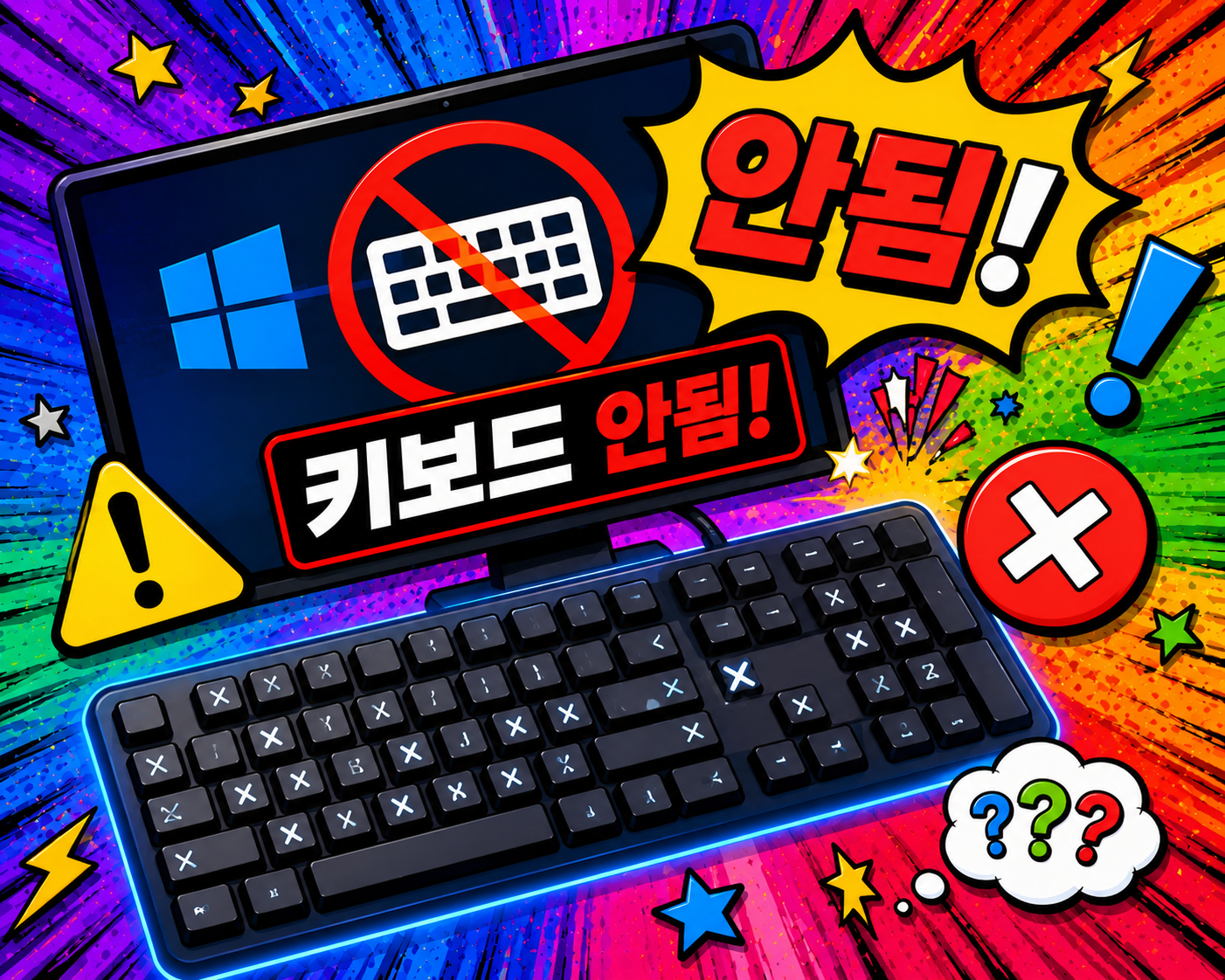 윈도우 키보드 입력 안됨 해결방법 총정리 키보드 인식 안됨 먹통
