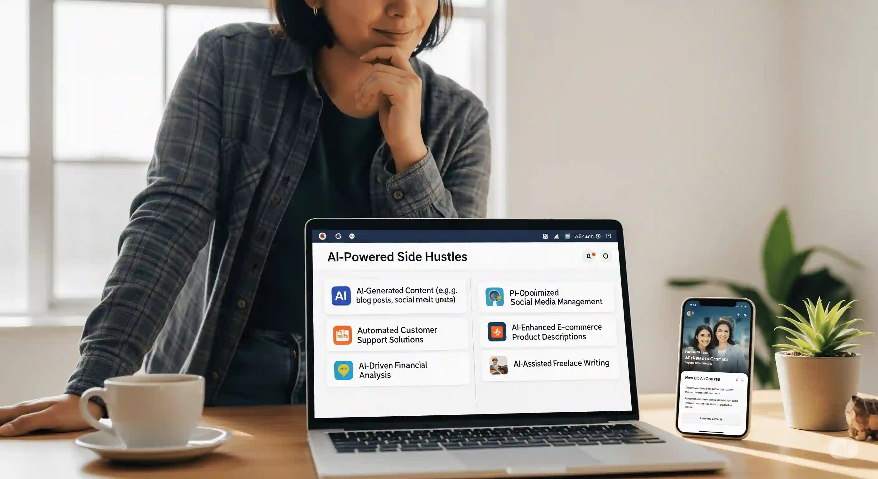 <img src="ai_side_hustle_opportunity.webp" alt="인공지능 기반 신생 부업 기회를 사실적으로 표현한 이미지입니다.">