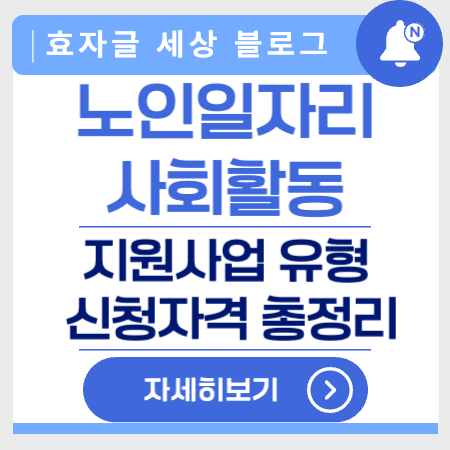 노인일자리사회활동지원사업