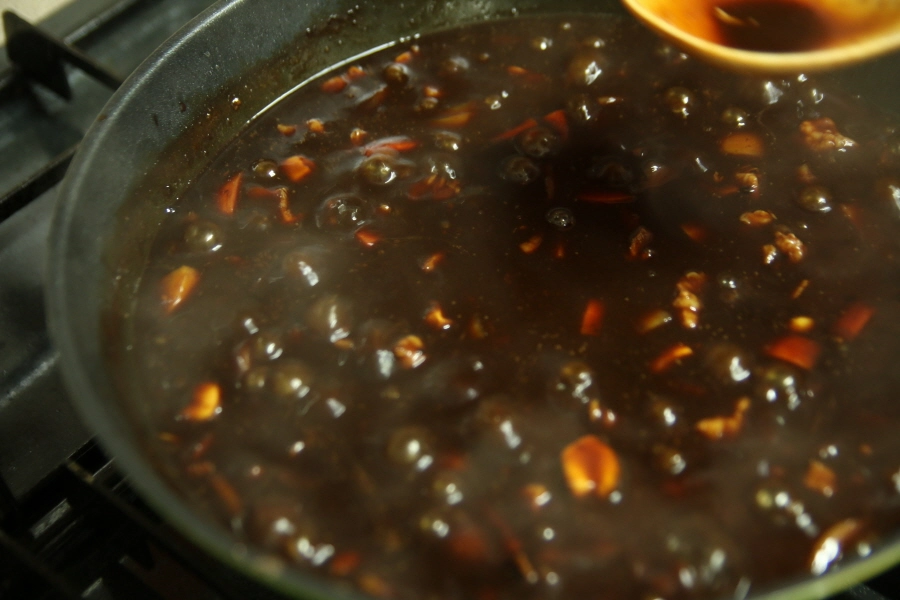 짜장 만들기 완성 모습