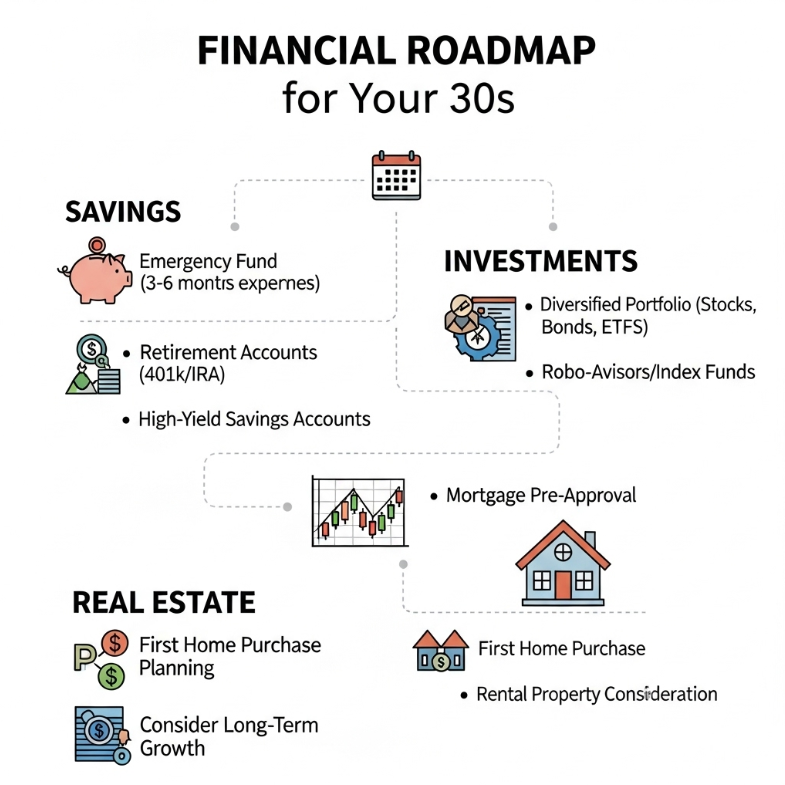 30대를 위한 재테크 로드맵 저축, 투자, 부동산