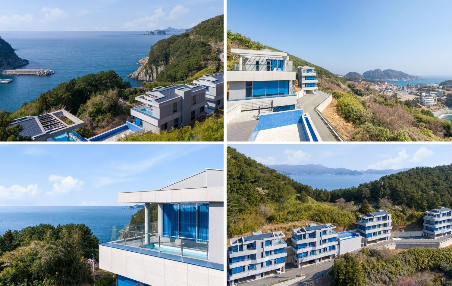 파티레지나 풀빌라 드론뷰 외관 전경