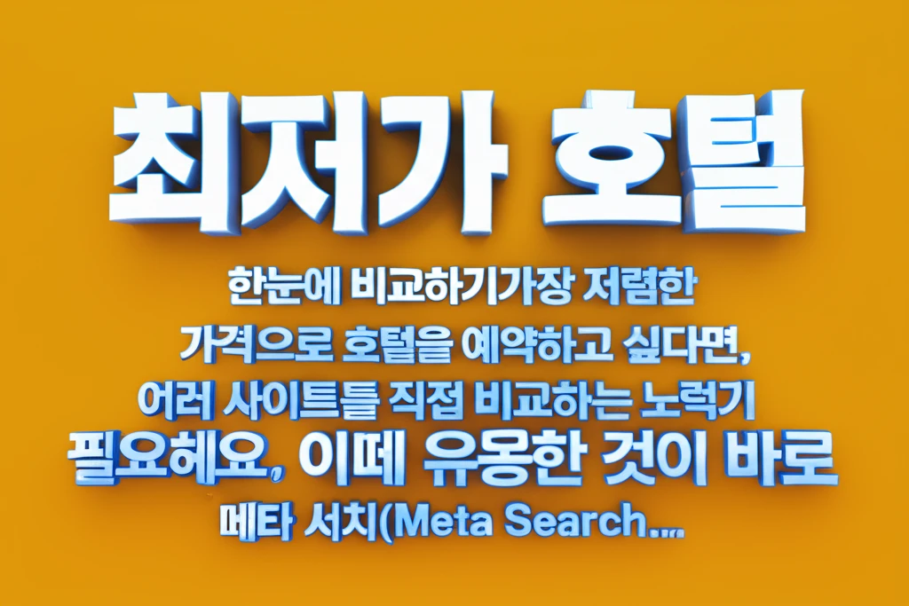 여행 숙소 최저가 찾는 법: 예약 플..