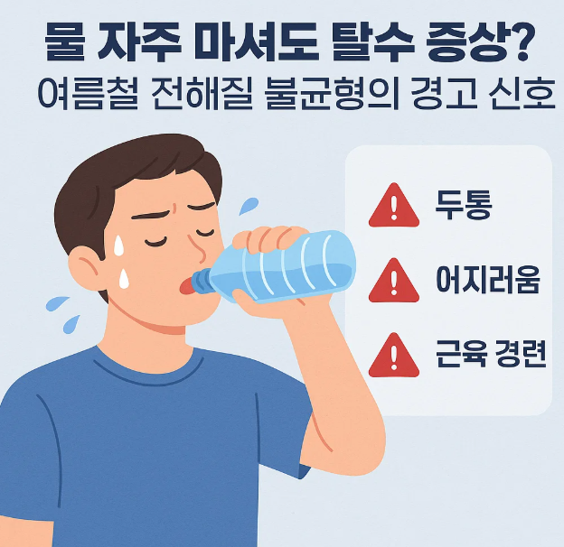 여름철-전해질-불균형-경고-신호에-대한-이미지