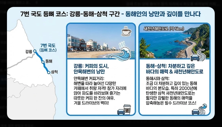겨울 동해안 드라이브 코스 완벽 가이드