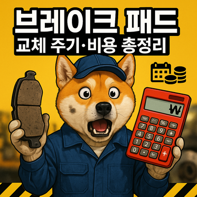 브레이크 패드 교체 시기와 비용 완벽 정리