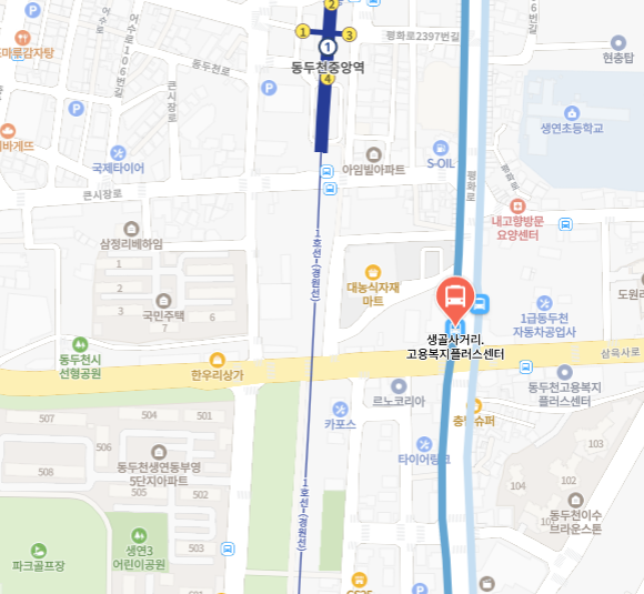 공항버스 노선도
