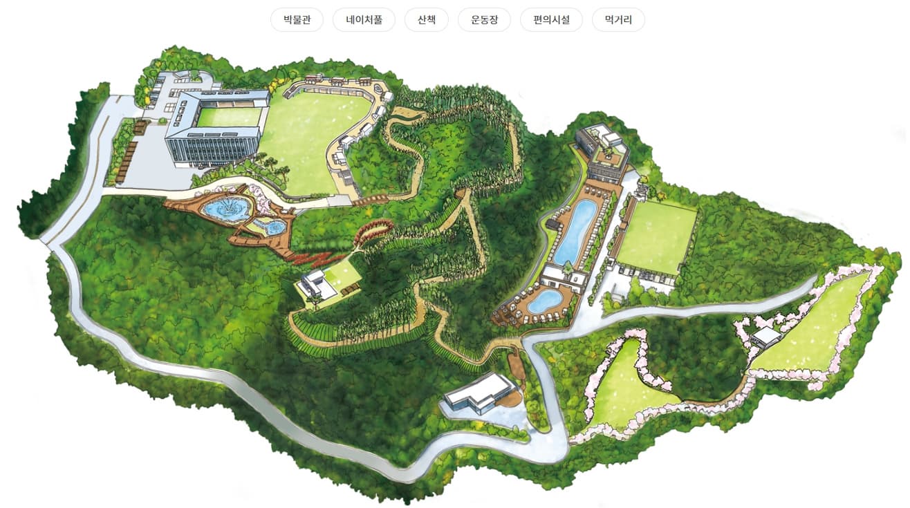 강아지숲 안내도