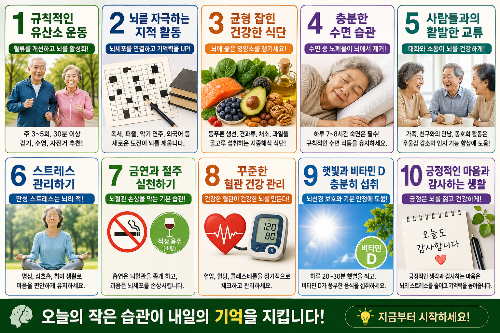 노년기에 치매 예방이 중요한 이유