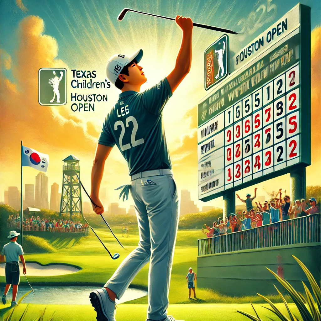 골프대회에서 우승한 우승자를 나타내는 이미지