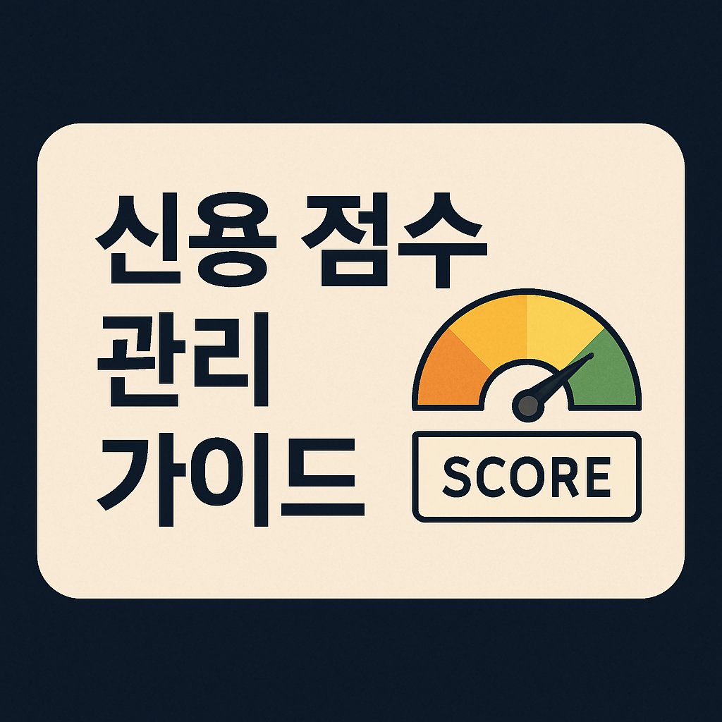 신용 점수 관리 가이드